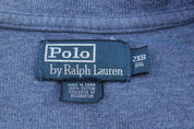 Polo by Ralph Lauren Embroidered Logo Blue Quarter Zip Sweater - Sweater - Thrifted Threads