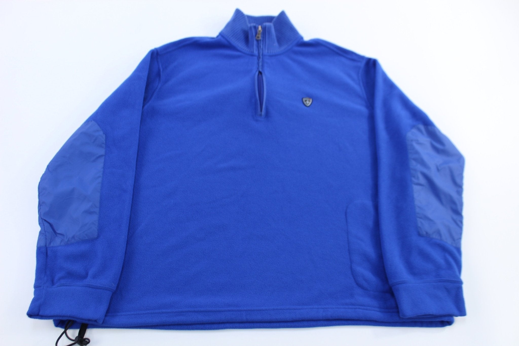 Polo by Ralph Lauren Embroidered Logo Blue Quarter Zip Sweater - Sweater - Thrifted Threads