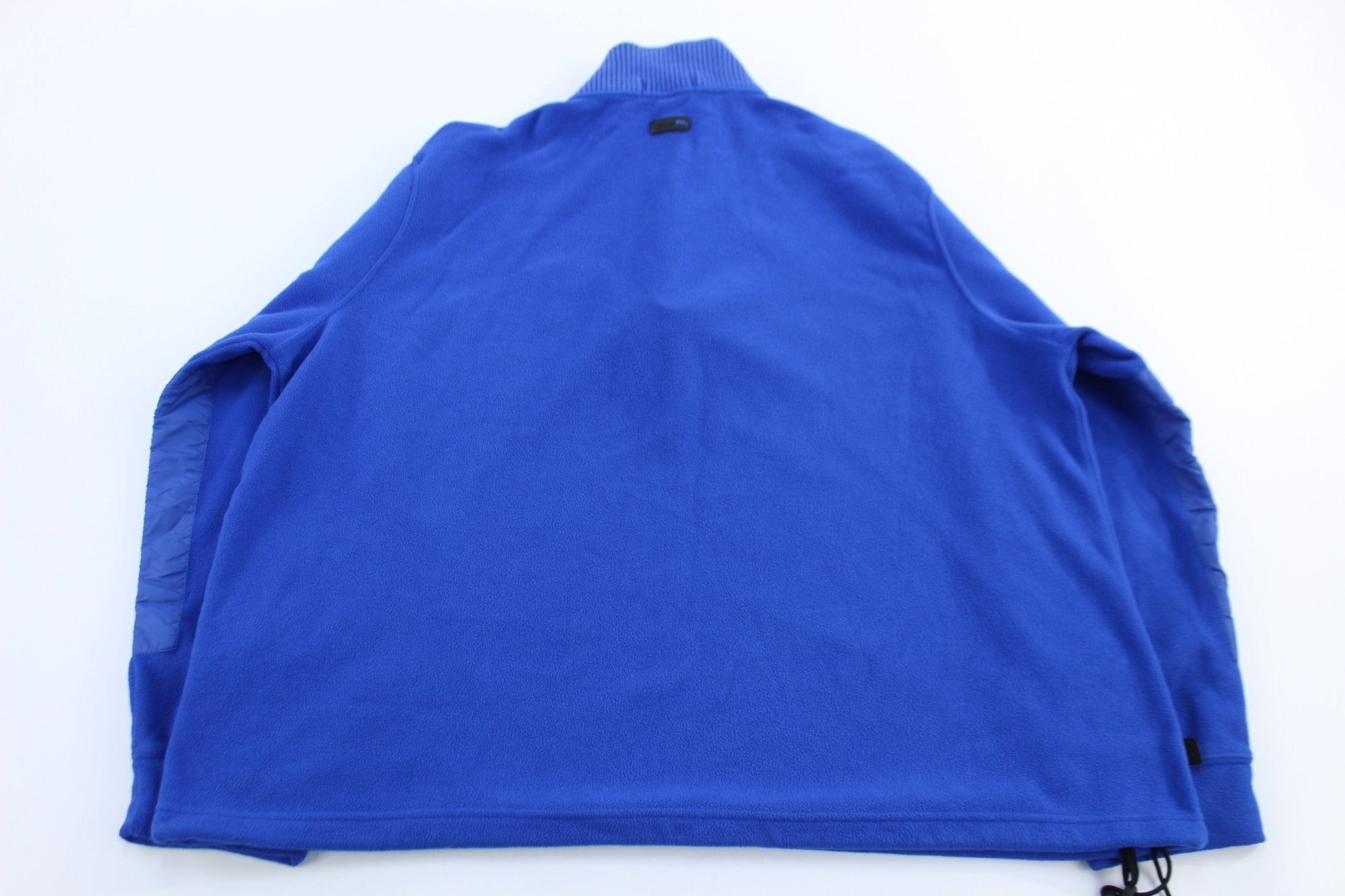 Polo by Ralph Lauren Embroidered Logo Blue Quarter Zip Sweater - Sweater - Thrifted Threads