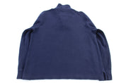 Polo by Ralph Lauren Embroidered Logo Blue Quarter Zip Sweater - Sweater - Thrifted Threads