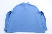 Polo by Ralph Lauren Embroidered Logo Blue Quarter Zip Sweater - Sweater - Thrifted Threads