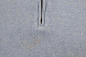 Polo by Ralph Lauren Embroidered Logo Blue Quarter Zip Sweater - Sweater - Thrifted Threads