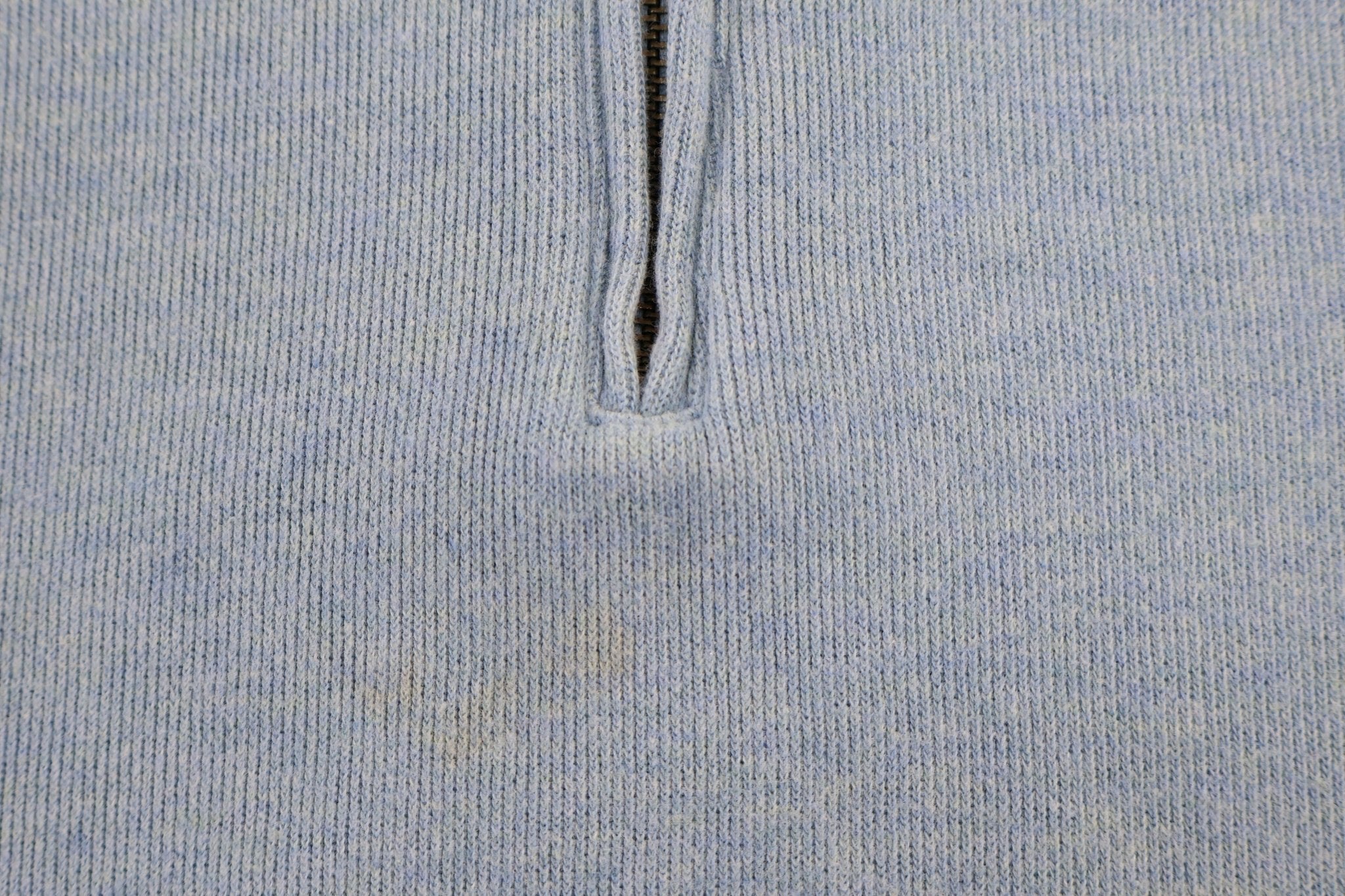 Polo by Ralph Lauren Embroidered Logo Blue Quarter Zip Sweater - Sweater - Thrifted Threads