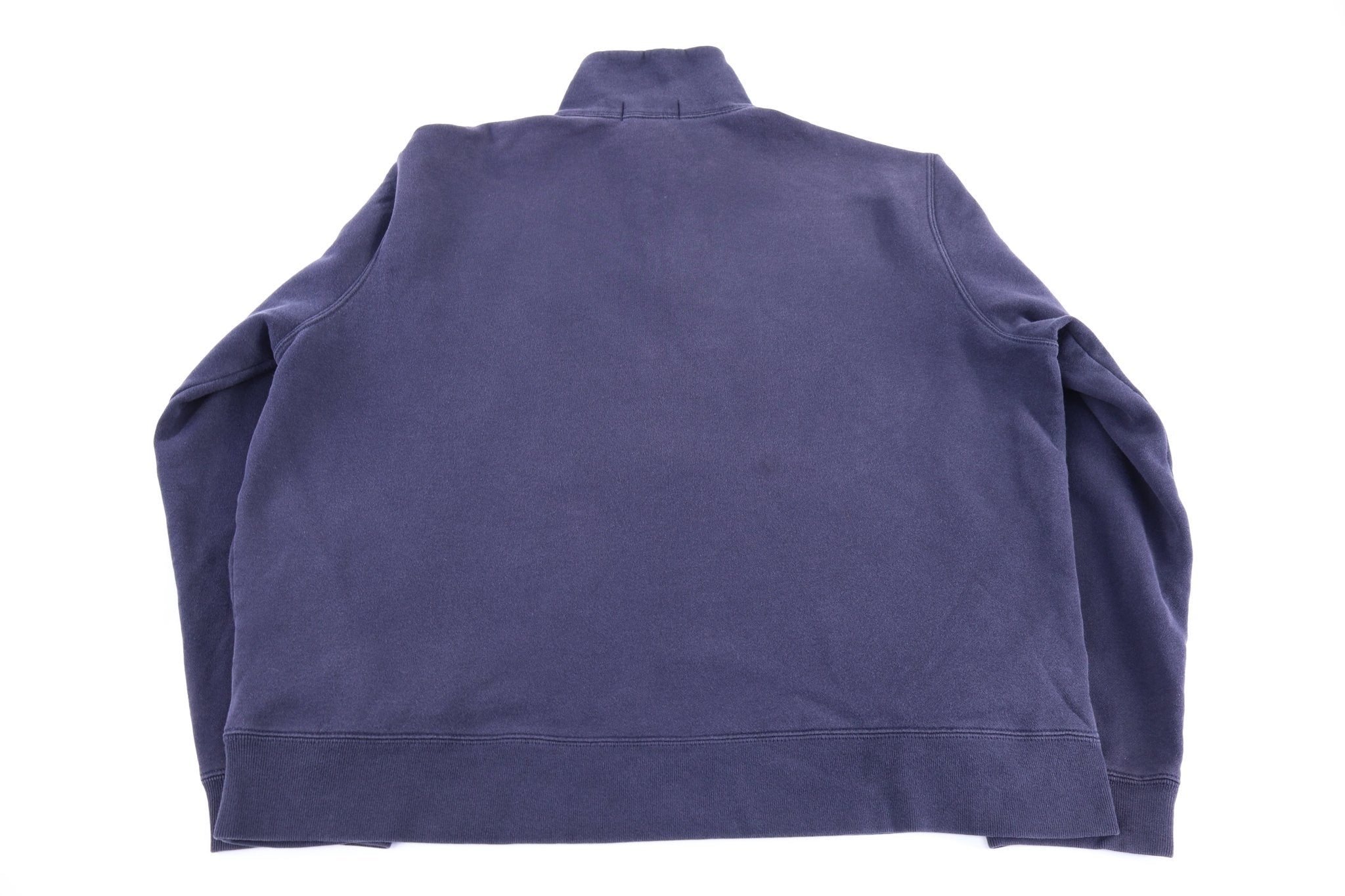 Polo by Ralph Lauren Embroidered Logo Blue Quarter Zip Sweater - Sweater - Thrifted Threads