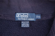 Polo by Ralph Lauren Embroidered Logo Blue Quarter Zip Sweater - Sweater - Thrifted Threads