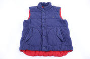 Polo by Ralph Lauren Embroidered Logo Blue Quilted Vest - Vest - Thrifted Threads