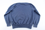 Polo by Ralph Lauren Embroidered Logo Blue Sweater - ThriftedThreads.com