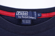 Polo by Ralph Lauren Embroidered Logo Blue Sweater - Sweater - Thrifted Threads