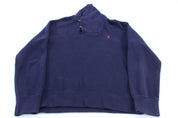 Polo by Ralph Lauren Embroidered Logo Blue Sweater - Sweater - Thrifted Threads