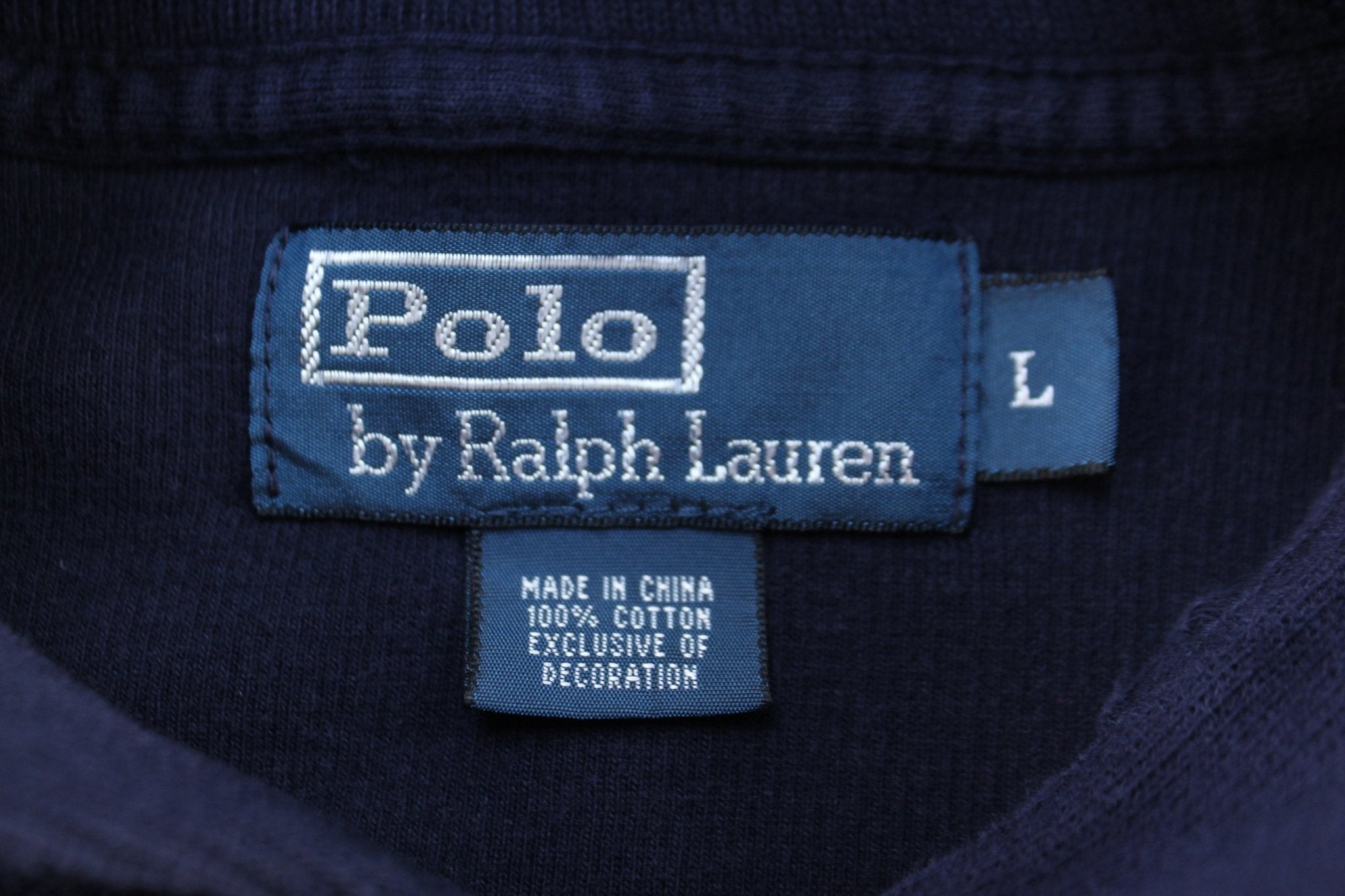 Polo by Ralph Lauren Embroidered Logo Blue Sweater - Sweater - Thrifted Threads