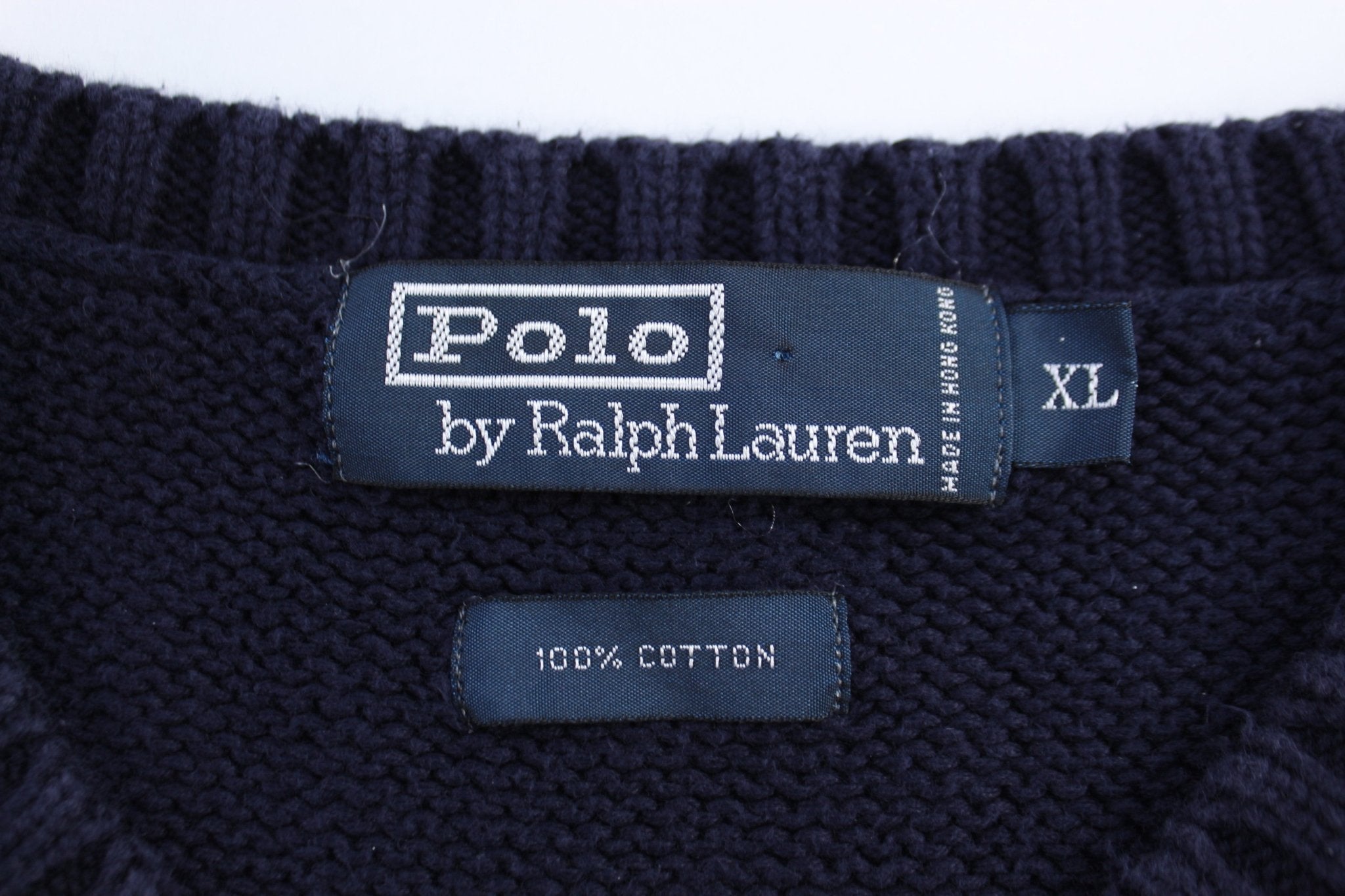 Polo by Ralph Lauren Embroidered Logo Blue Sweater Vest - Vest - Thrifted Threads