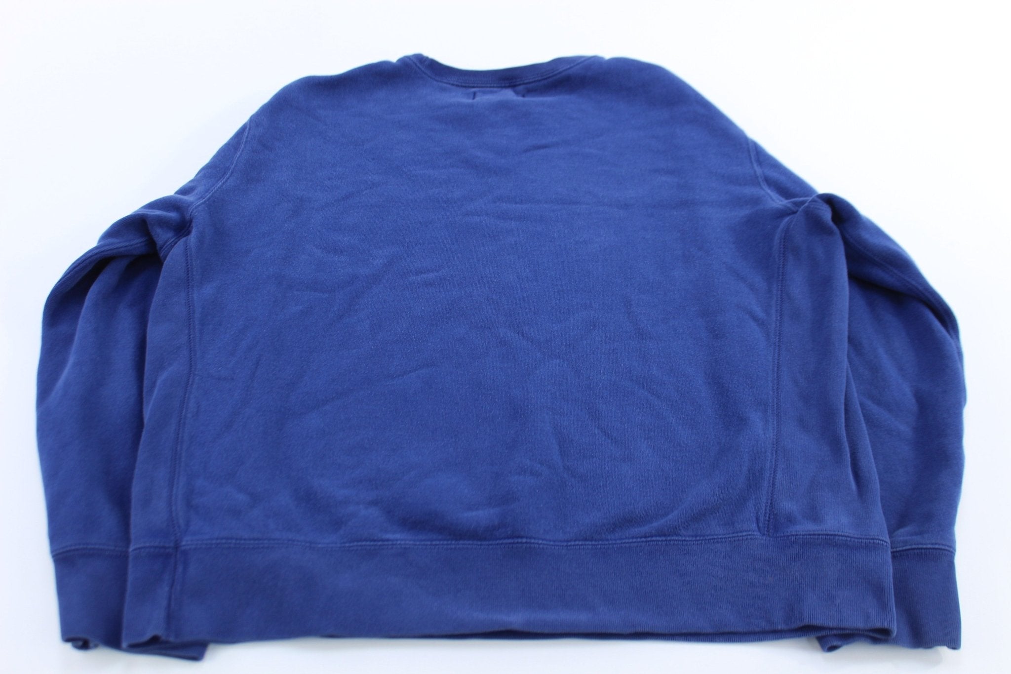 Polo by Ralph Lauren Embroidered Logo Blue Sweatshirt - ThriftedThreads.com