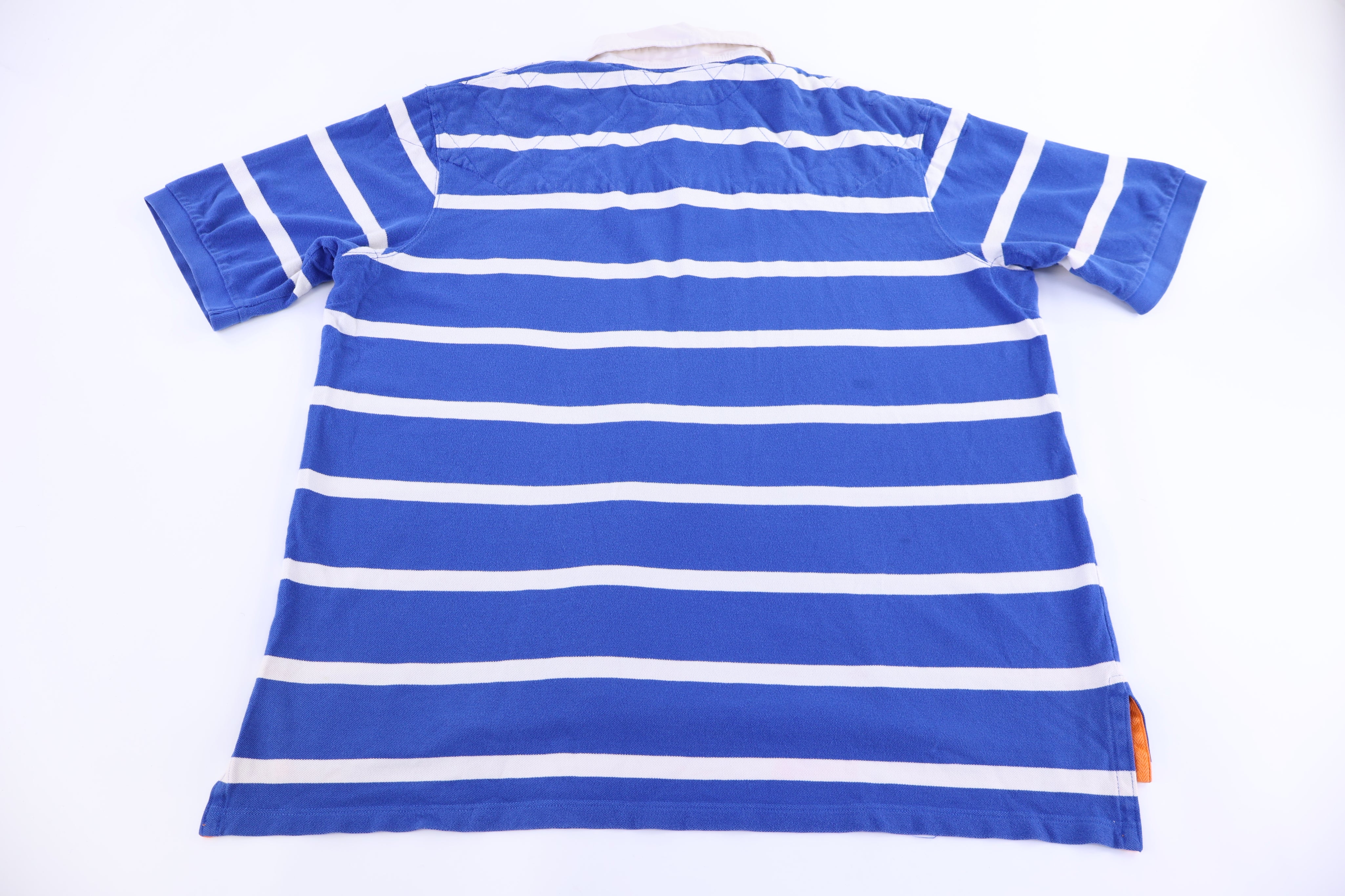 Polo by Ralph Lauren Embroidered Logo Blue & White Button Up - Button Ups/Downs - Thrifted Threads
