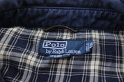 Polo by Ralph Lauren Embroidered Logo Blue Zip Up Jacket - ThriftedThreads.com