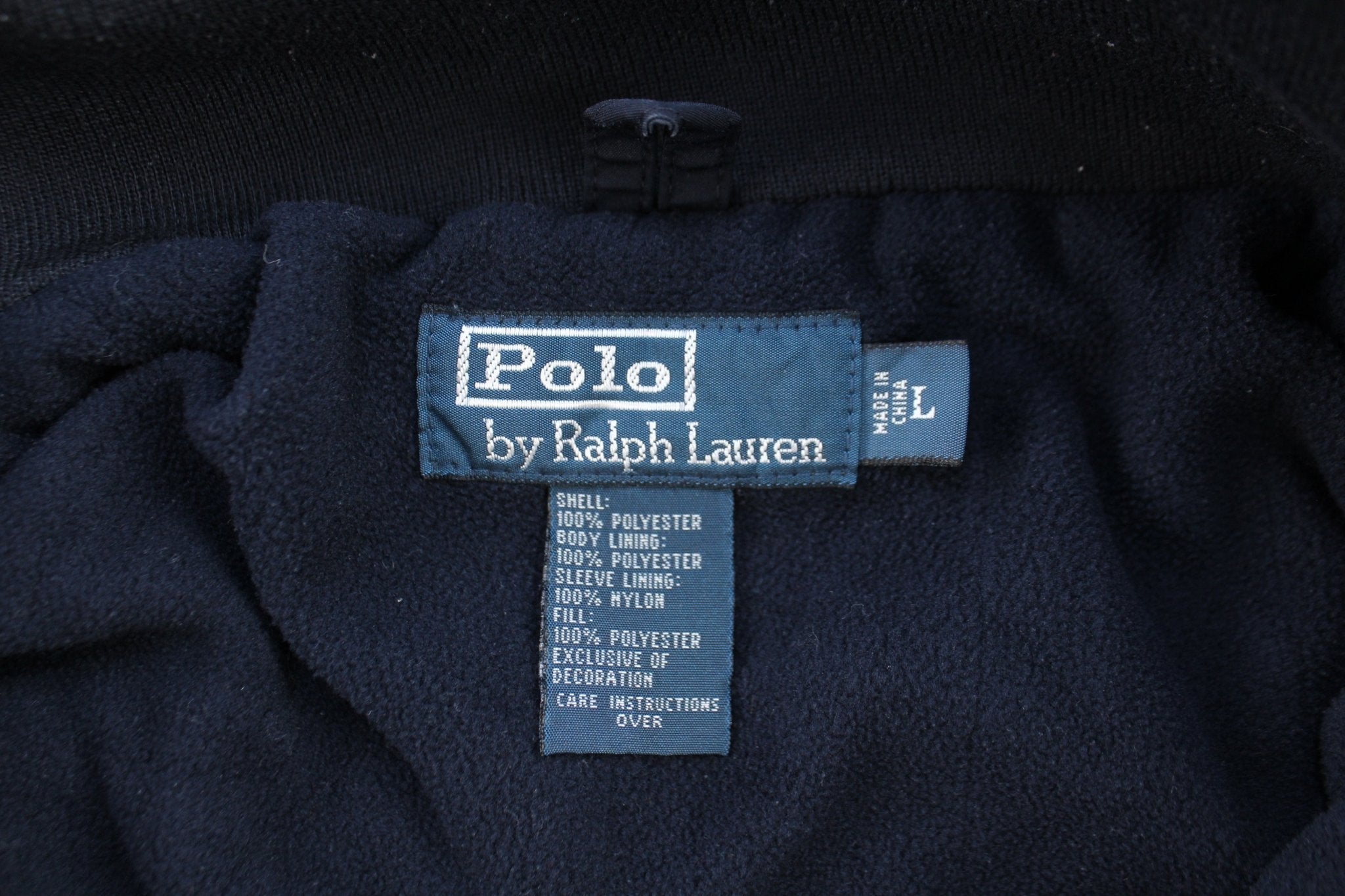 Polo by Ralph Lauren Embroidered Logo Blue Zip Up Jacket - Jackets - Thrifted Threads