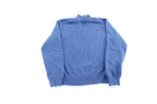 Polo by Ralph Lauren Embroidered Logo Blue Zip Up Sweater - Sweater - Thrifted Threads