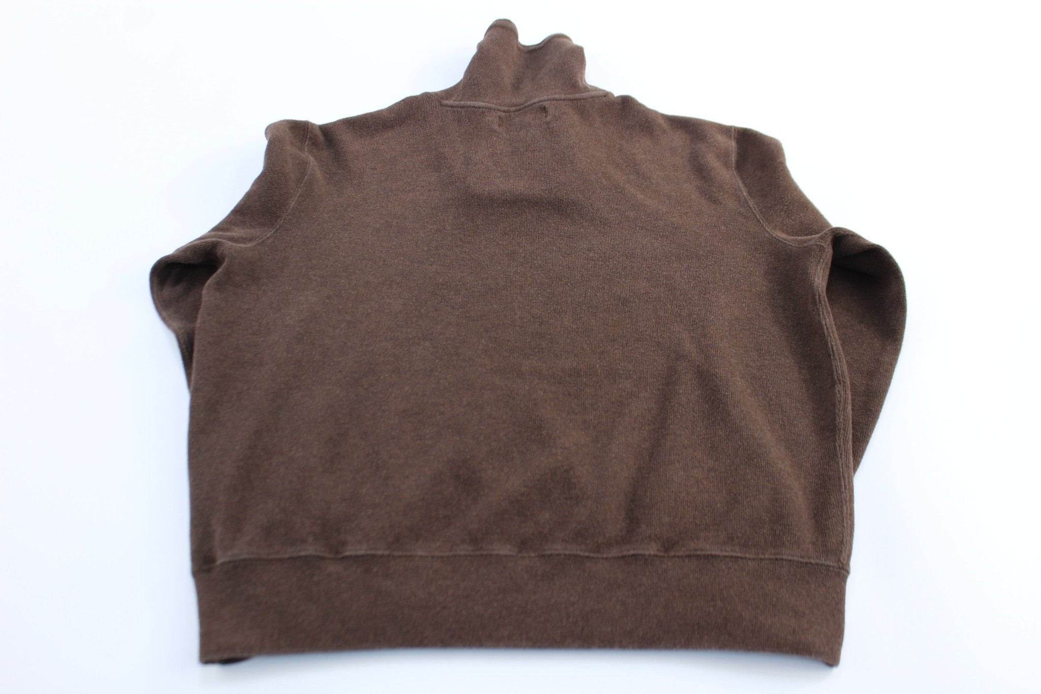 Polo by Ralph Lauren Embroidered Logo Brown Pullover Sweater - ThriftedThreads.com