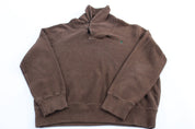 Polo by Ralph Lauren Embroidered Logo Brown Pullover Sweater - ThriftedThreads.com