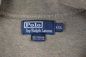 Polo by Ralph Lauren Embroidered Logo Brown Quarter Zip Sweater - Sweater - Thrifted Threads