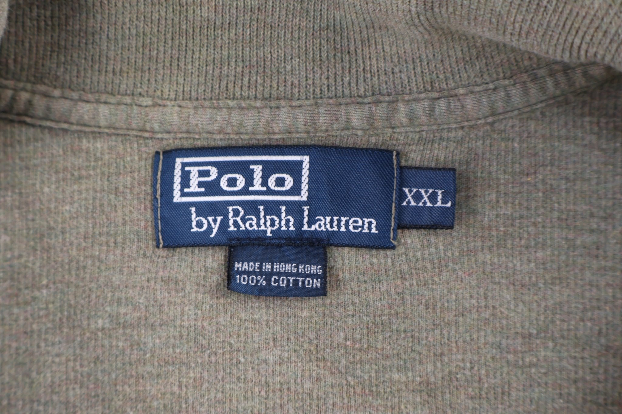 Polo by Ralph Lauren Embroidered Logo Brown Quarter Zip Sweater - Sweater - Thrifted Threads