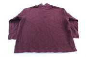 Polo by Ralph Lauren Embroidered Logo Burgundy Zip Up Sweater - ThriftedThreads.com
