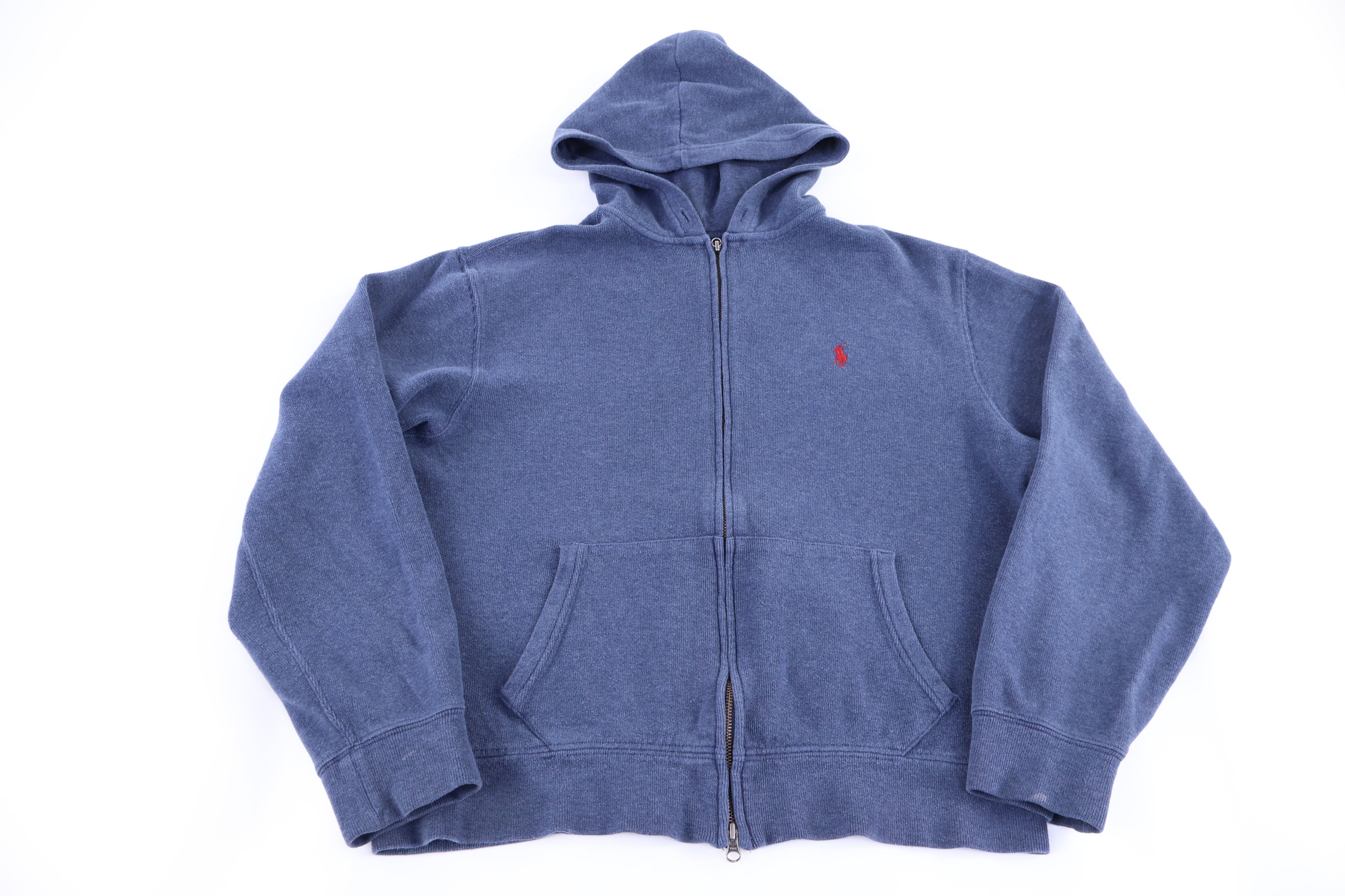 Polo by Ralph Lauren Embroidered Logo Full Zip Hoodie - Jacket - Thrifted Threads