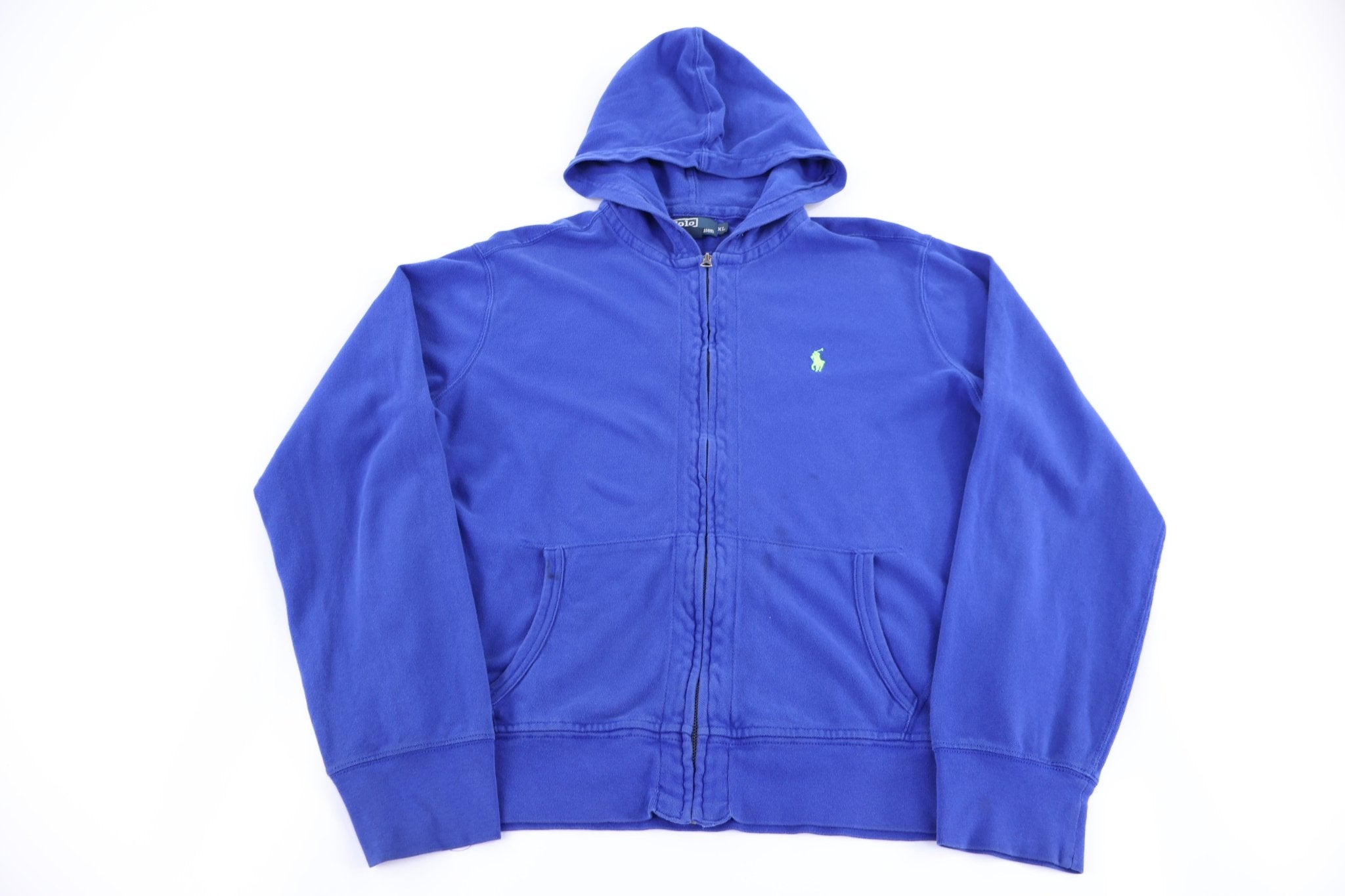 Polo by Ralph Lauren Embroidered Logo Full Zip Hoodie - Jacket - Thrifted Threads