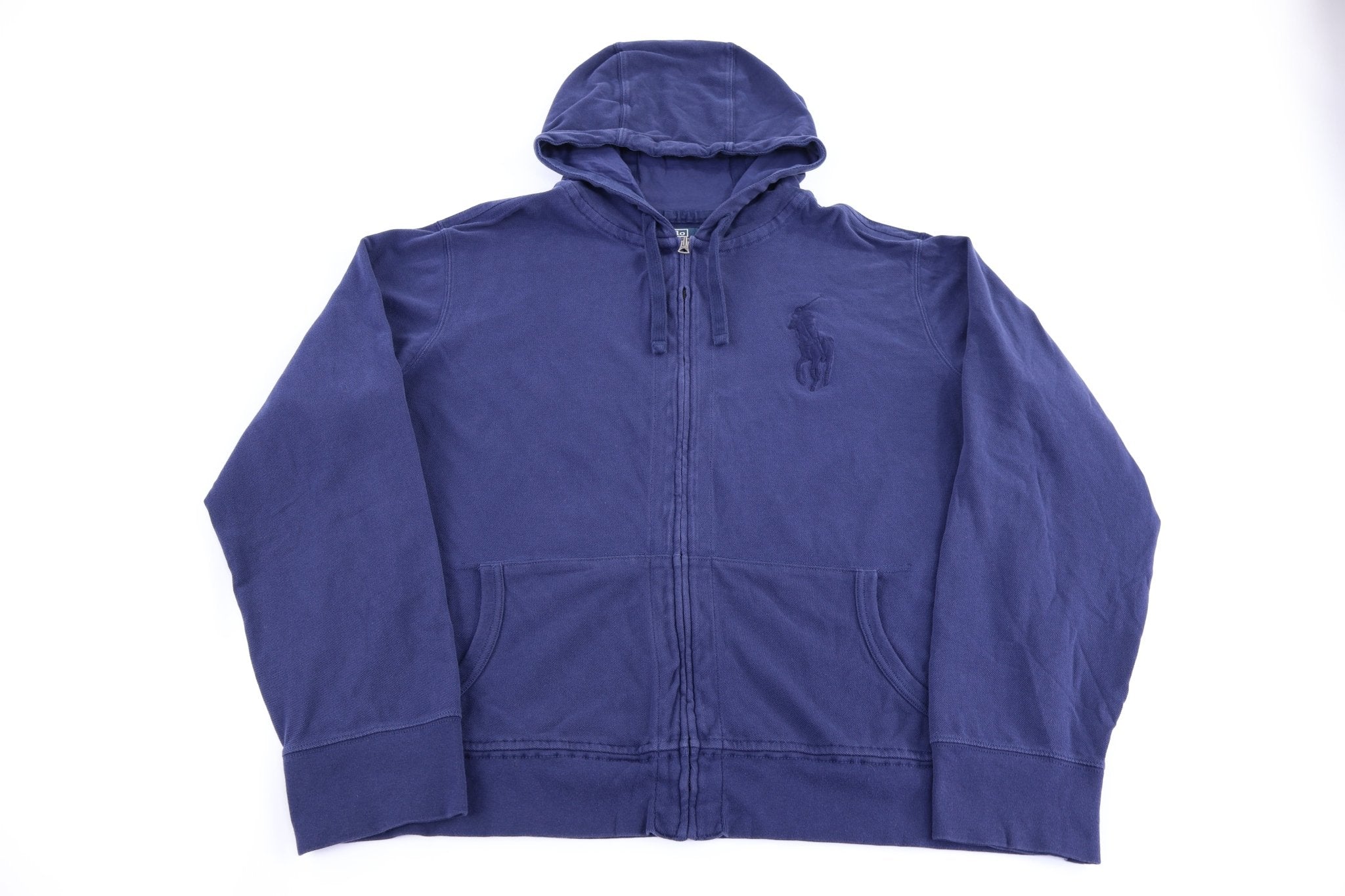 Polo by Ralph Lauren Embroidered Logo Full Zip Hoodie - Jacket - Thrifted Threads