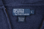 Polo by Ralph Lauren Embroidered Logo Full Zip Hoodie - Jacket - Thrifted Threads