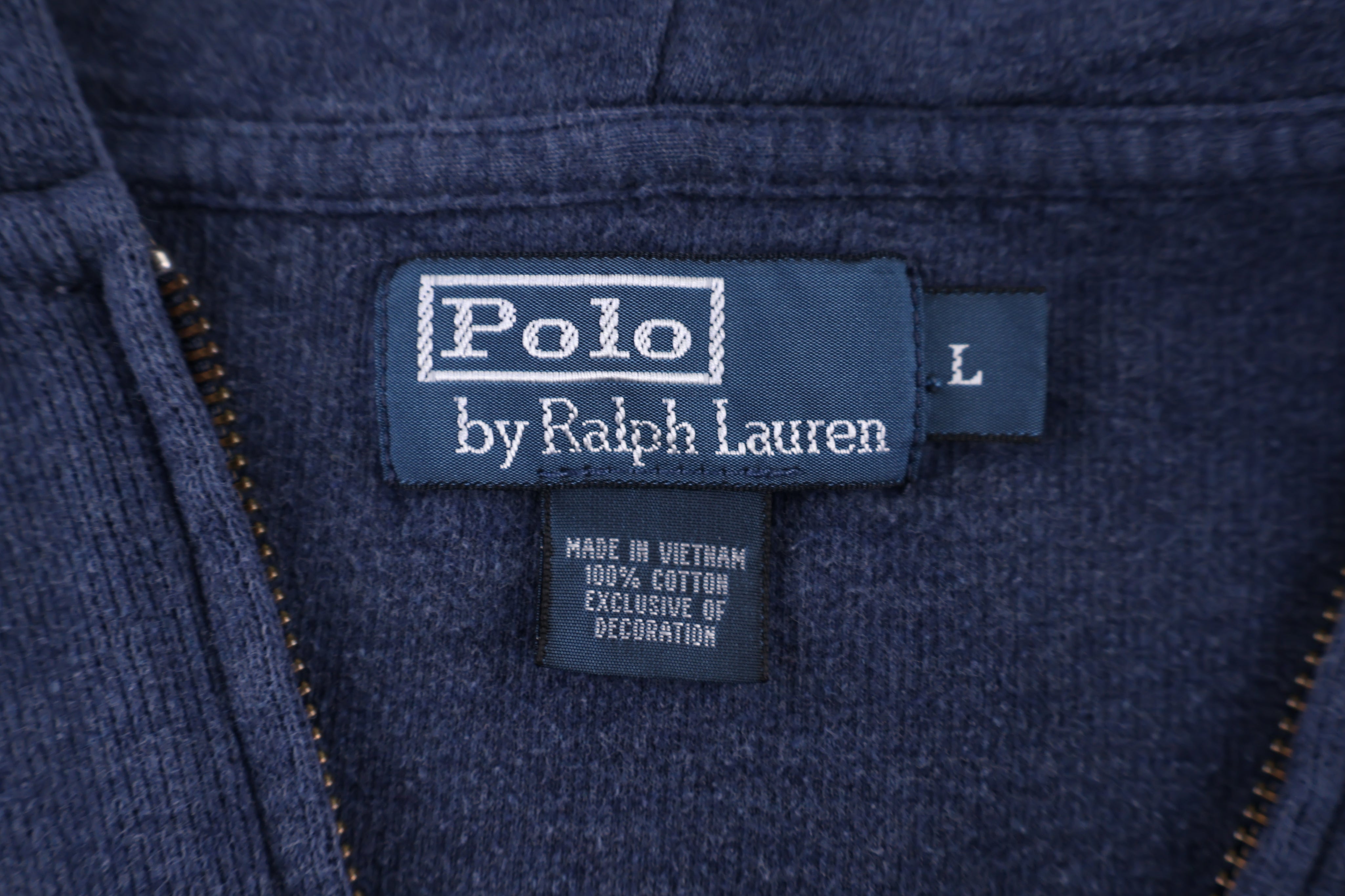 Polo by Ralph Lauren Embroidered Logo Full Zip Hoodie - Jacket - Thrifted Threads