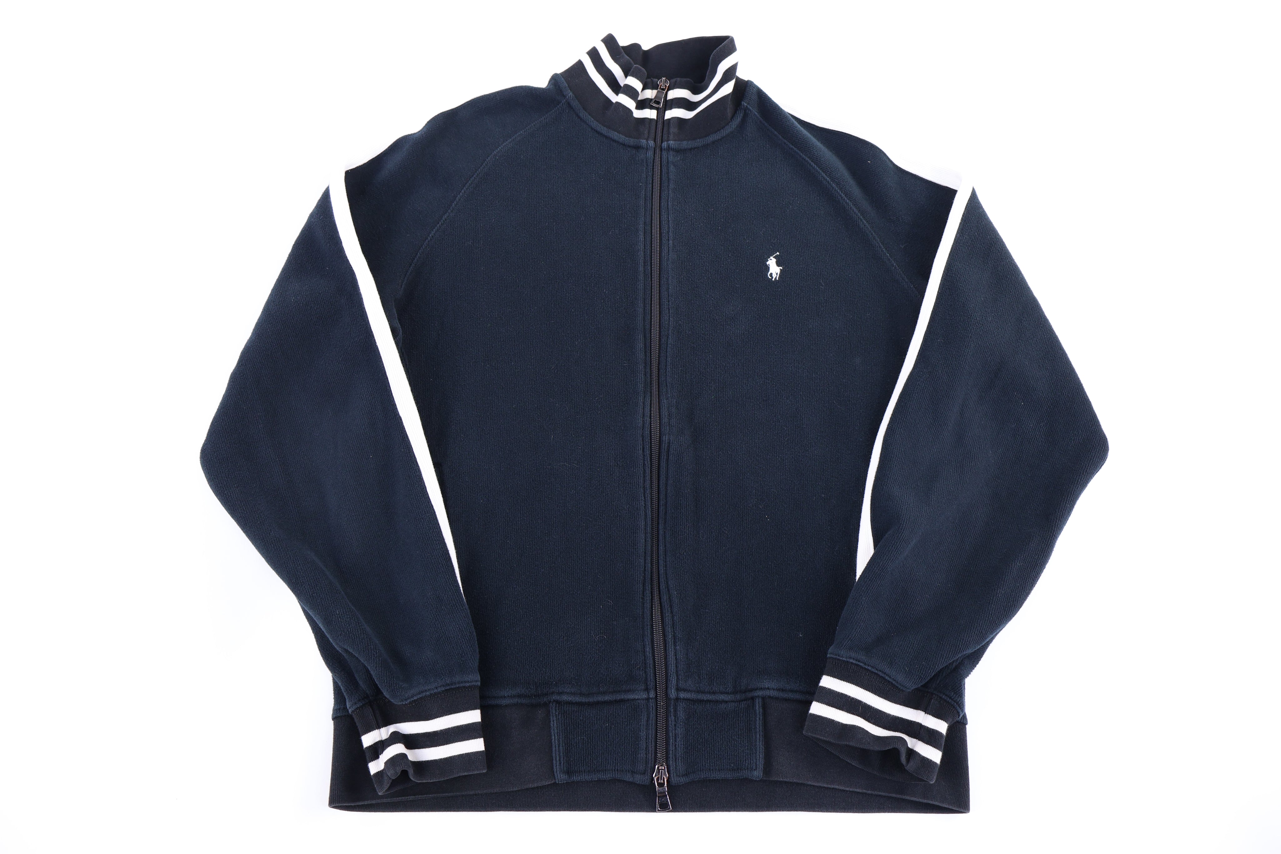 Polo by Ralph Lauren Embroidered Logo Full Zip Track Jacket - Jacket - Thrifted Threads