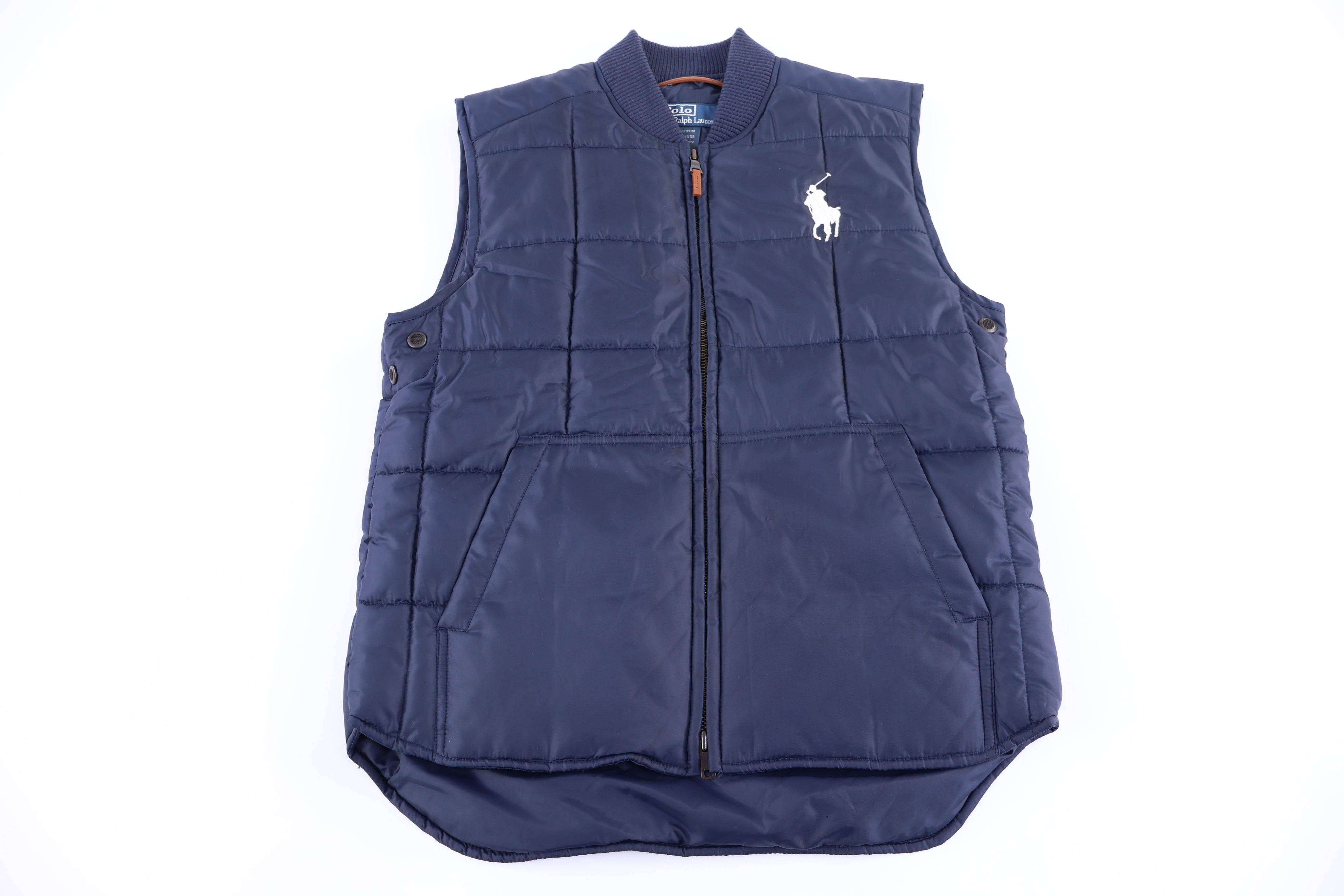 Polo by Ralph Lauren Embroidered Logo Full Zip Vest - Vest - Thrifted Threads