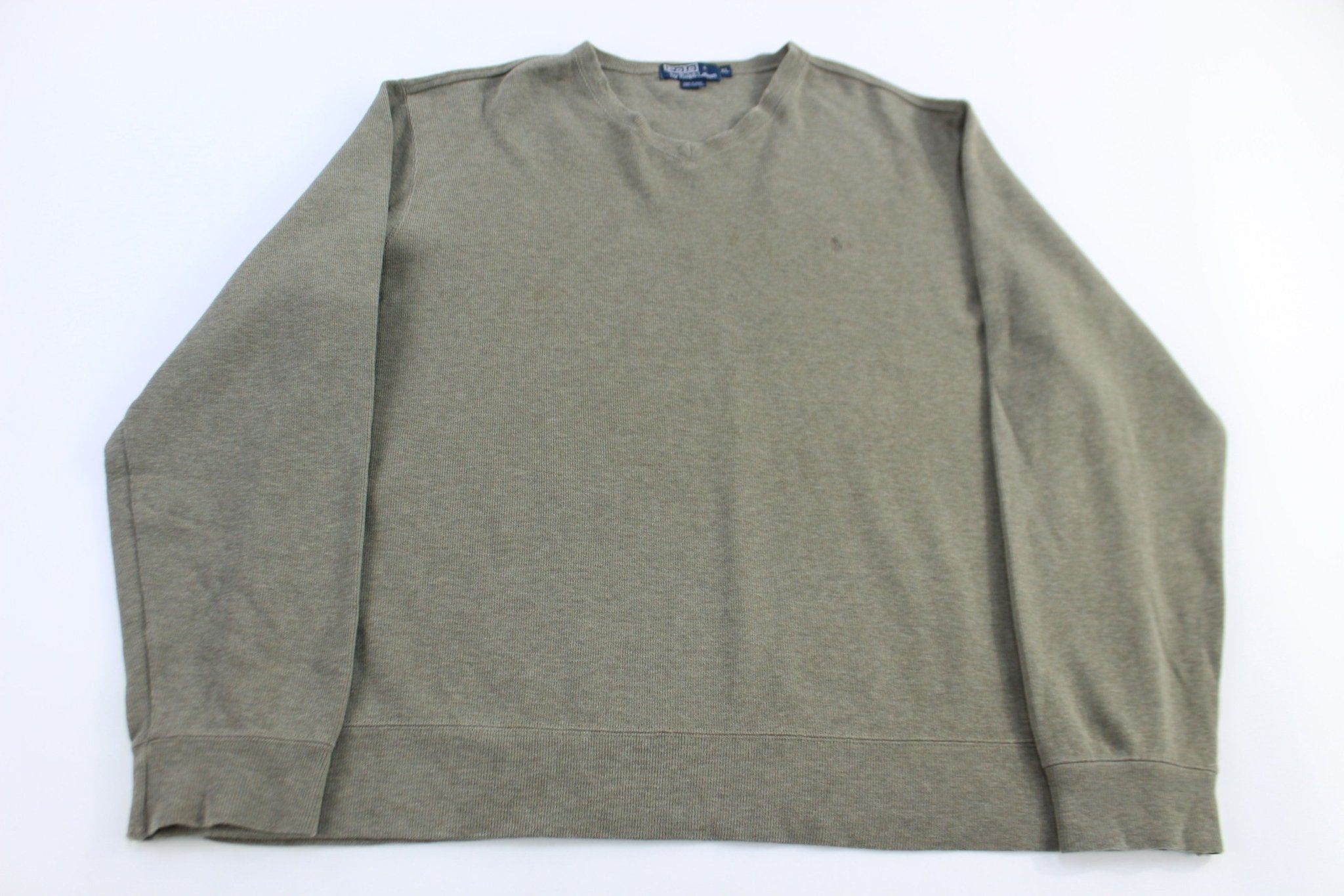 Polo by Ralph Lauren Embroidered Logo Green Sweater - Sweater - Thrifted Threads