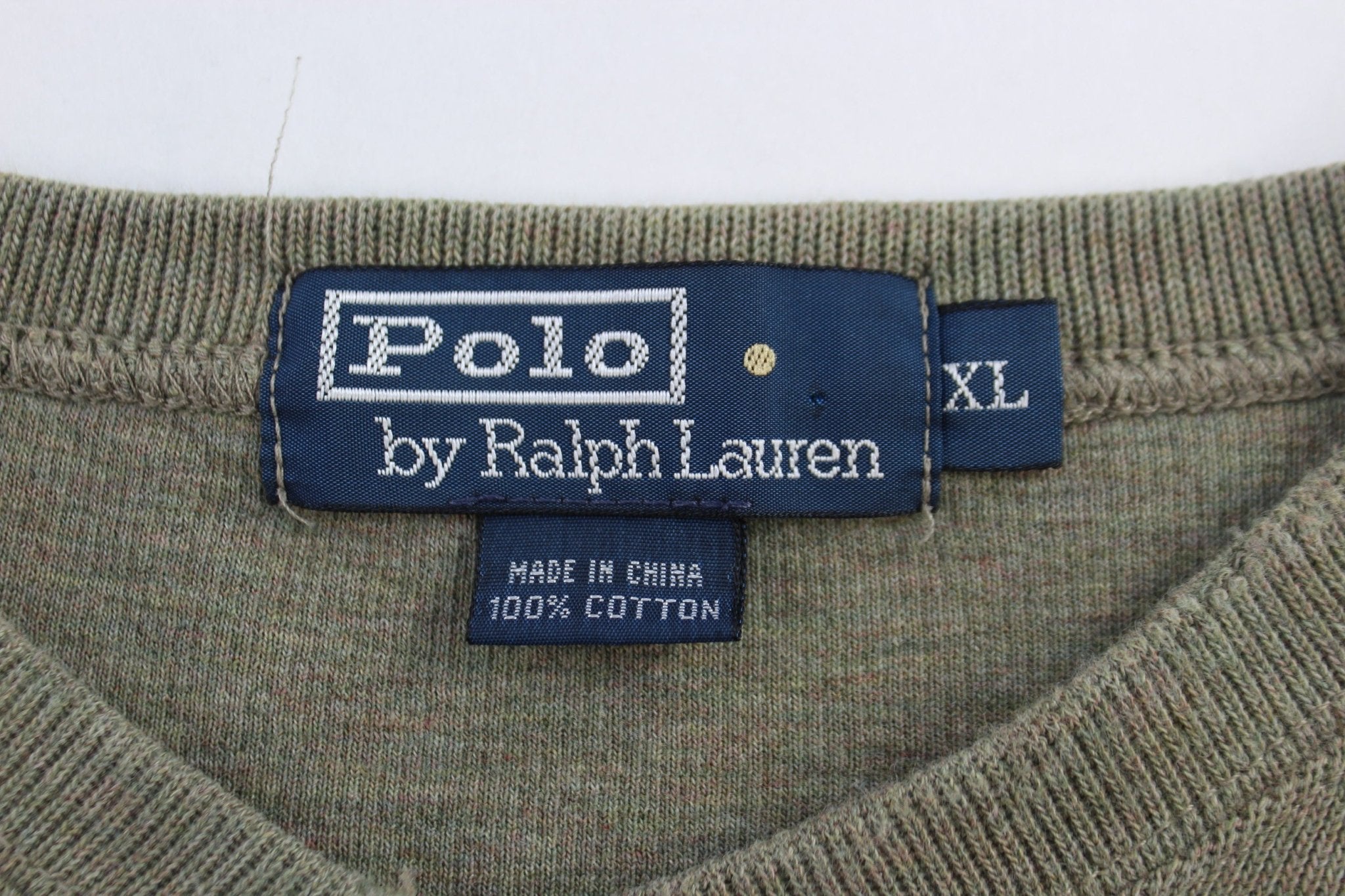 Polo by Ralph Lauren Embroidered Logo Green Sweater - Sweater - Thrifted Threads