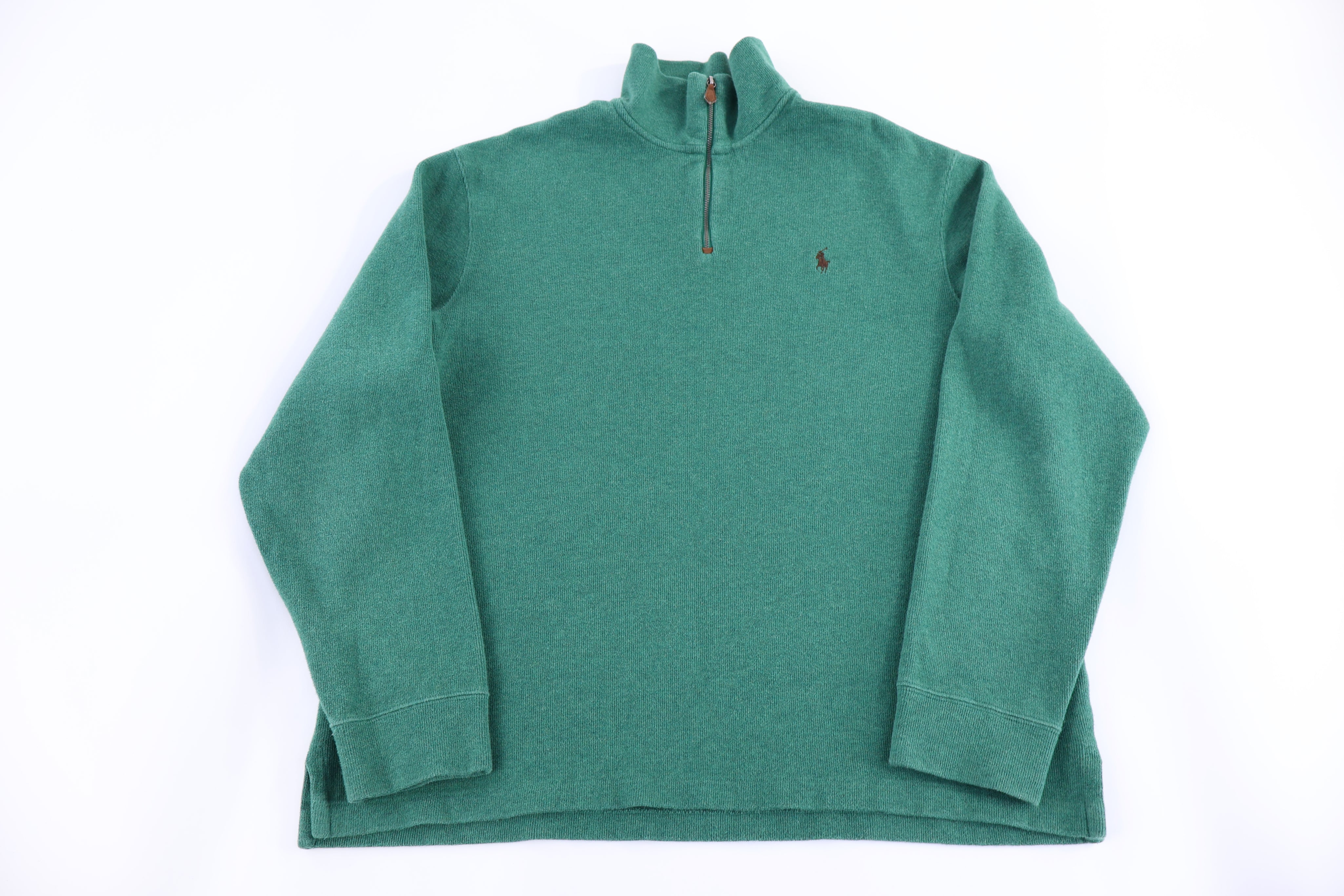 Polo by Ralph Lauren Embroidered Logo Green Sweater - Sweater - Thrifted Threads