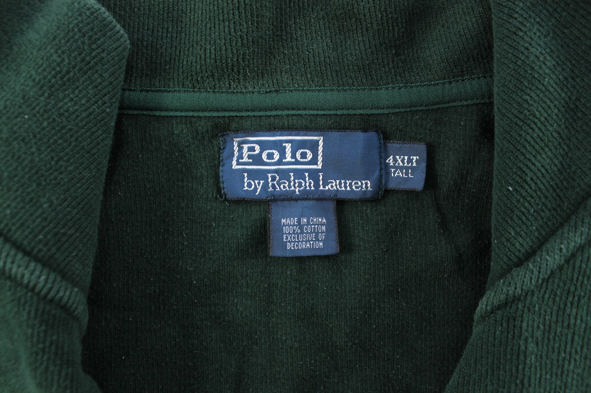 Polo by Ralph Lauren Embroidered Logo Green Zip Up Sweater - ThriftedThreads.com