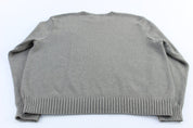 Polo by Ralph Lauren Embroidered Logo Grey Knit Sweater - ThriftedThreads.com
