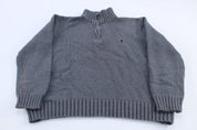 Polo by Ralph Lauren Embroidered Logo Grey Pullover Sweater - ThriftedThreads.com