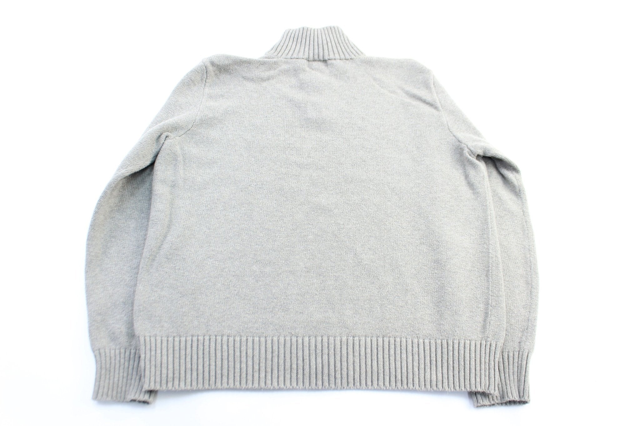Polo by Ralph Lauren Embroidered Logo Grey Pullover Sweater - ThriftedThreads.com