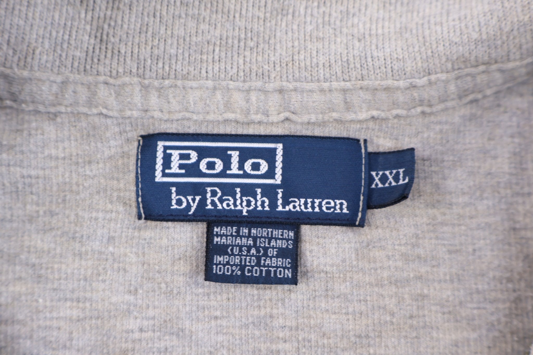 Polo by Ralph Lauren Embroidered Logo Grey Pullover - Sweater - Thrifted Threads