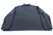 Polo by Ralph Lauren Embroidered Logo Grey Quarter Zip Sweater - ThriftedThreads.com