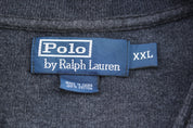 Polo by Ralph Lauren Embroidered Logo Grey Quarter Zip Sweater - Sweater - Thrifted Threads