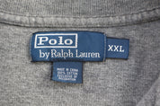 Polo by Ralph Lauren Embroidered Logo Grey Quarter Zip Sweater - Sweater - Thrifted Threads