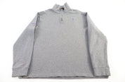 Polo by Ralph Lauren Embroidered Logo Grey Quarter Zip Sweater - Sweater - Thrifted Threads