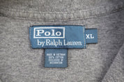 Polo by Ralph Lauren Embroidered Logo Grey Quarter Zip Sweater - Sweater - Thrifted Threads