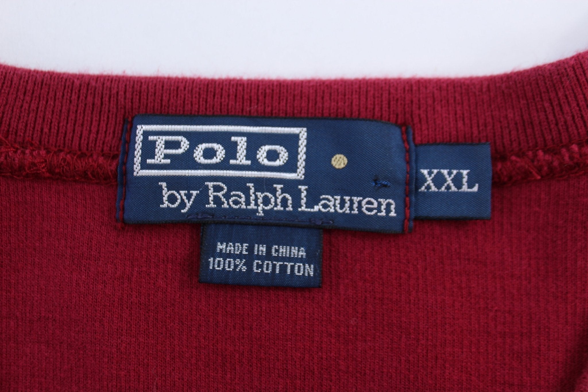 Polo by Ralph Lauren Embroidered Logo Maroon Sweater - Sweater - Thrifted Threads