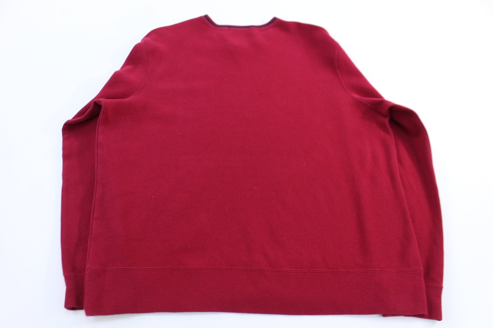 Polo by Ralph Lauren Embroidered Logo Maroon Sweater - Sweater - Thrifted Threads