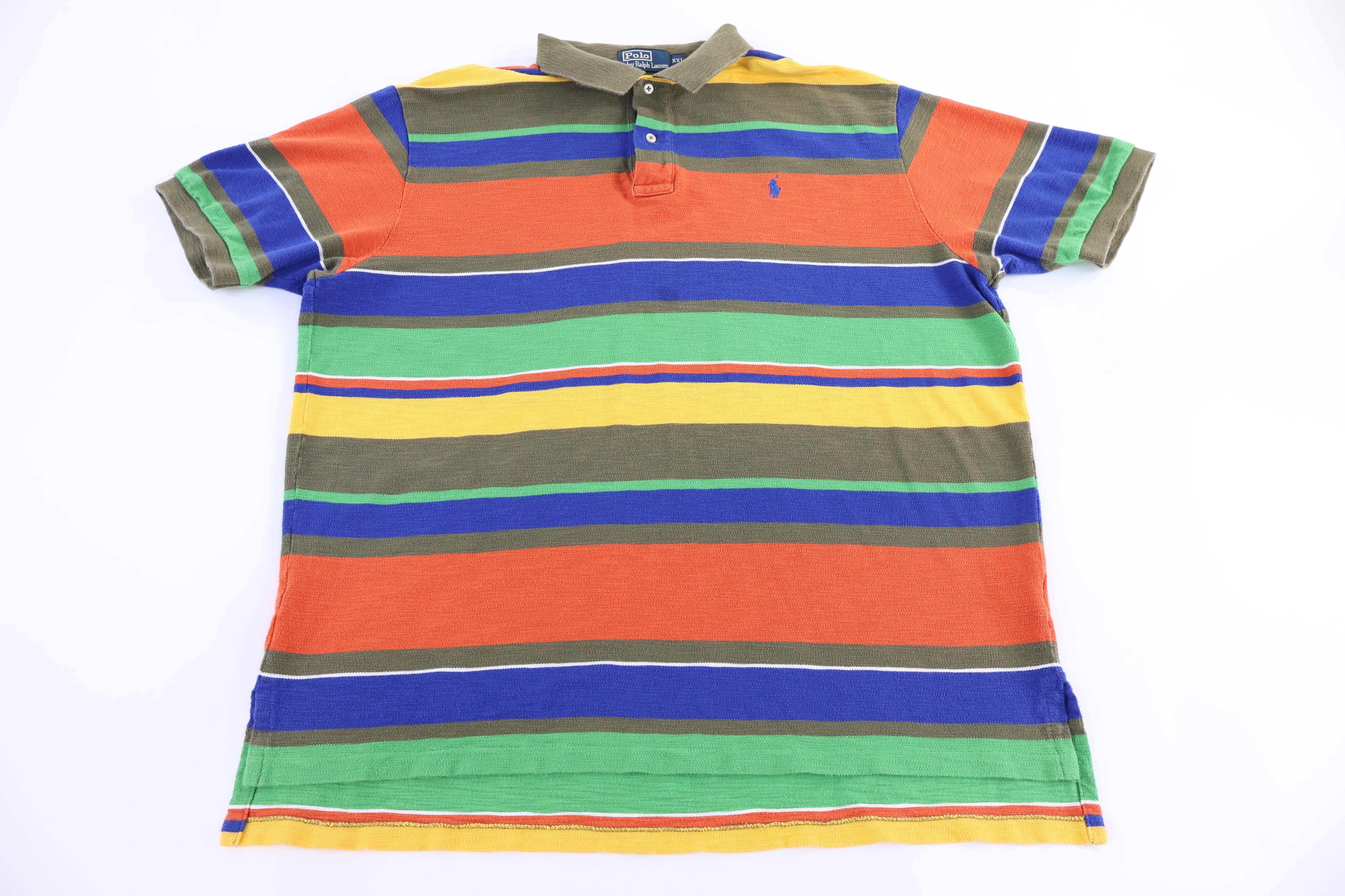 Polo by Ralph Lauren Embroidered Logo Multicolor Button Up - Button Ups/Downs - Thrifted Threads