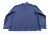 Polo by Ralph Lauren Embroidered Logo Navy Blue Sweater - ThriftedThreads.com
