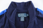 Polo by Ralph Lauren Embroidered Logo Navy Blue Zip Up Jacket - ThriftedThreads.com